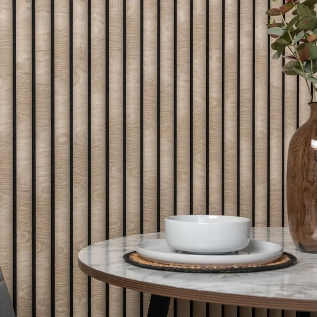 Trepanel Design® Nordic Beech Curve Acoustic Wood Wall Panels