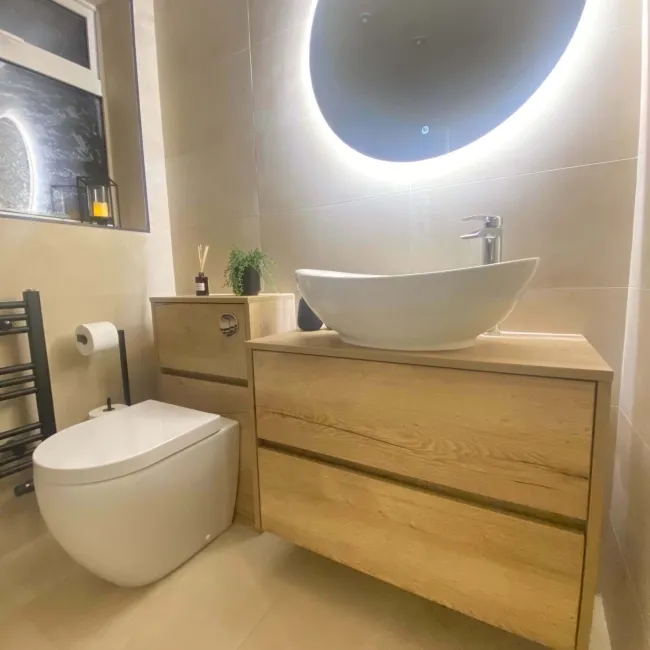 City Cream Concrete Effect Matt Porcelain Tile 60x30cm