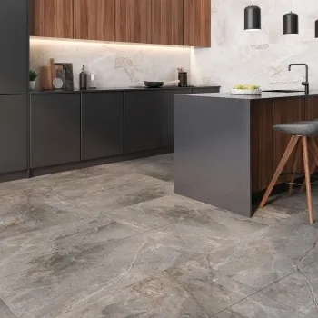 Toscana Greige Stone Effect Matt Porcelain Slab 150x75cm