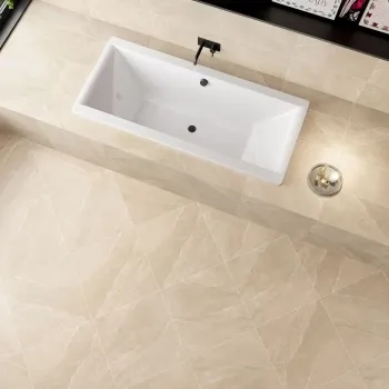 Alpen Beige Slate Effect Matt Italian Porcelain Tile 60x60cm