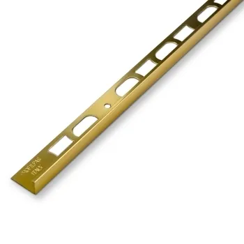 10mm Polished Gold Aluminium L shape Profile Trim