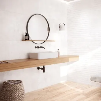 Clapton White Large Matt Porcelain Tile 120x60cm