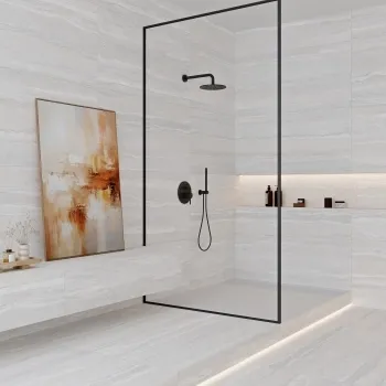 Navona White Travertine Effect Large Matt Porcelain Tile 120x60cm