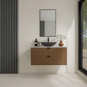 Everest White Marble Effect Matt Porcelain Tile 120x60cm