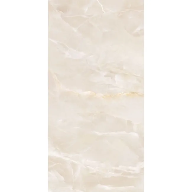 Fame Cream Onyx Marble Effect Large Satin Porcelain Tile 120x60cm