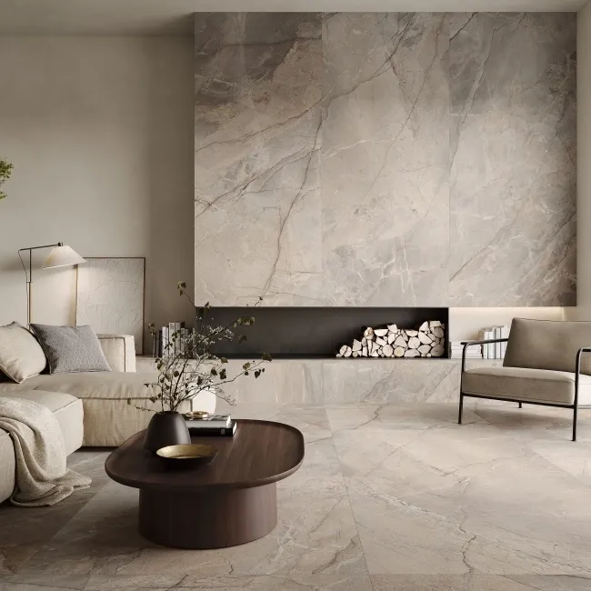 The Rock Fior Di Bosco Marble Effect Italian Large Matt Porcelain Tile 120x60cm