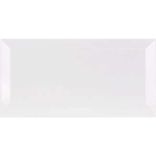 Metro White Ceramic Wall Tile 20x10cm