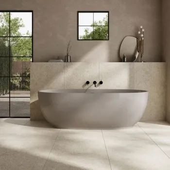Everest Sand Marble Effect Matt Porcelain Tile 120x60cm