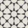 Cuban White Star Patterned Matt Porcelain Tile 22.3x22.3cm