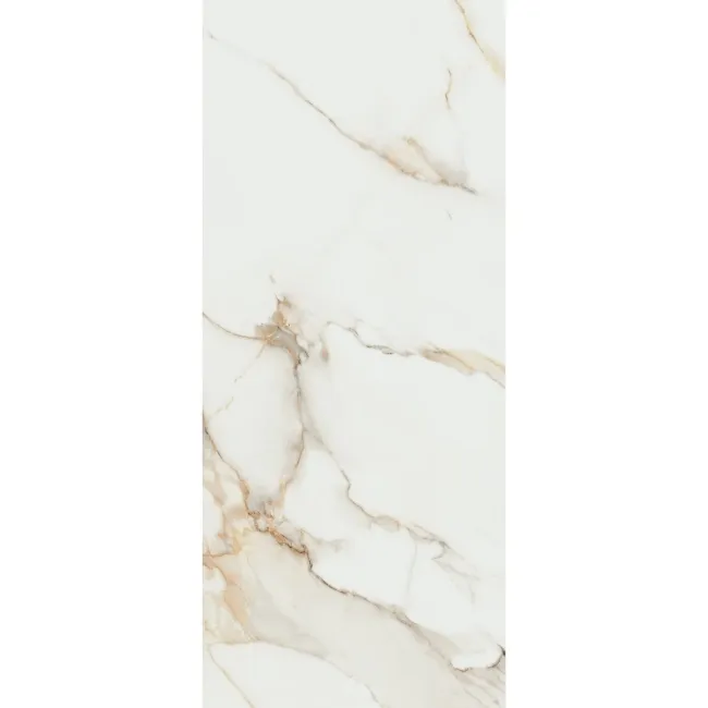 Lumiere Golden Grey Marble Effect Large Matt Porcelain Slab 280x120cm