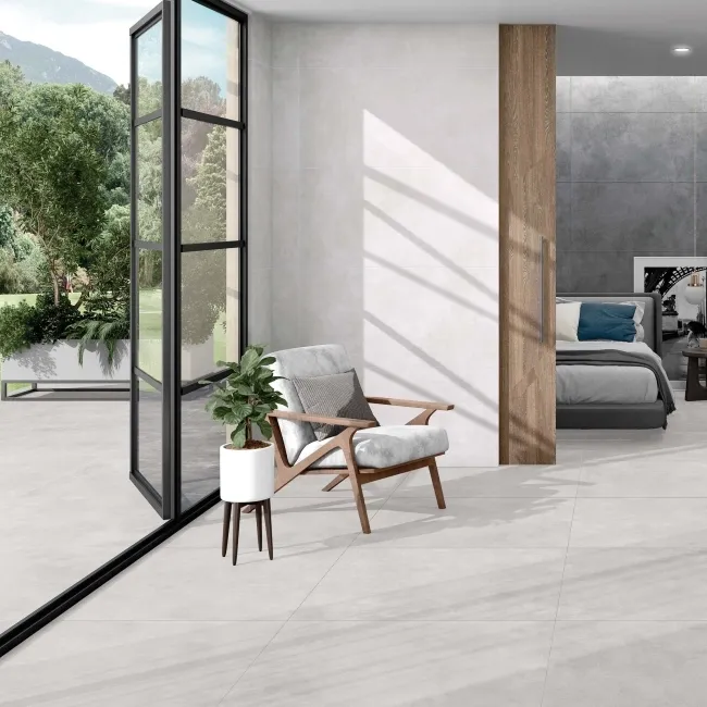 Indeed Grey Concrete Effect Anti Slip Porcelain Tile 99.5x99.5cm