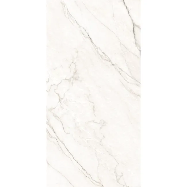 Barrow White Marble Effect Large Matt Porcelain Tile 120x60cm