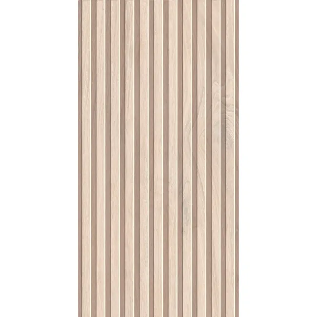Dakaris Light Oak Slatted Wood Effect Large Matt Porcelain Tile 120x60cm