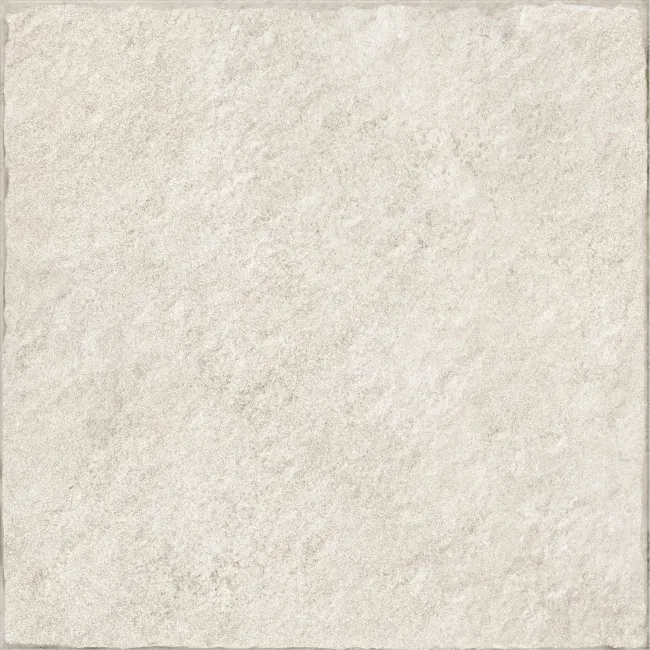 Trail White Mixed Stone Effect Italian Porcelain Outdoor Paving Tile 60x60cm