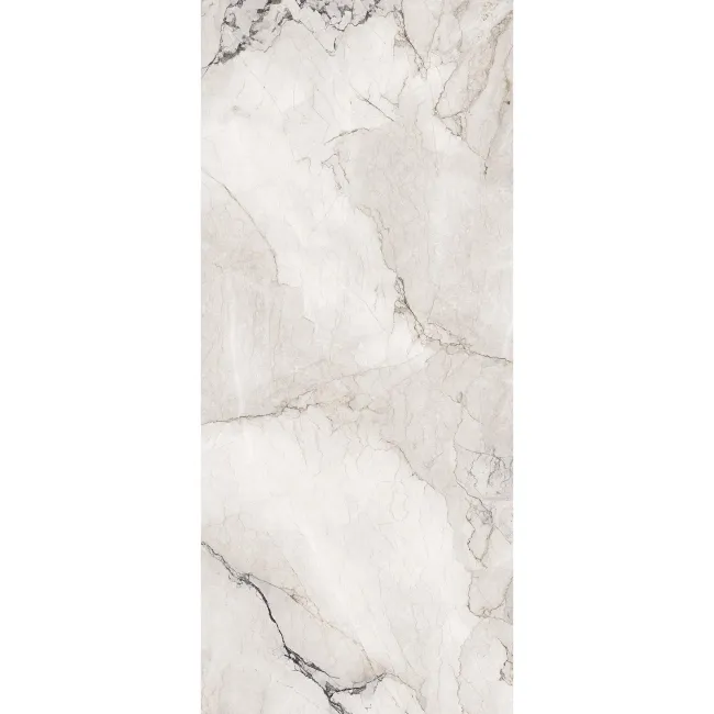 Camouflage White Marble Effect Italian Large Honed Porcelain Slab 278x120cm