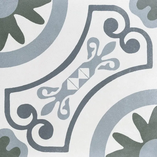 Havana Garden Patterned Matt Porcelain Tile 22.3x22.3cm