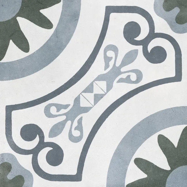 Havana Garden Patterned Matt Porcelain Tile 22.3x22.3cm