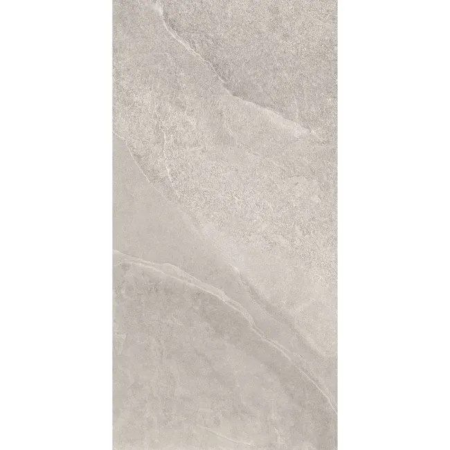 Alpen Grey Slate Effect Matt Italian Porcelain Tile 60x30cm