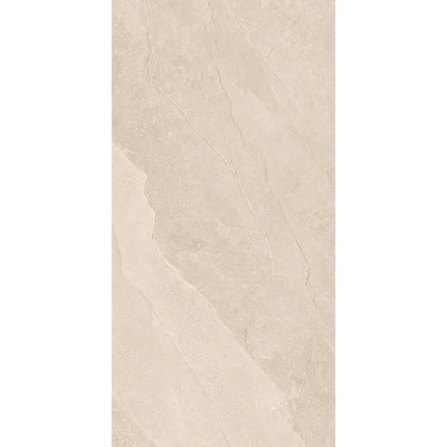 Alpen Beige Slate Effect Matt Italian Porcelain Tile 60x30cm