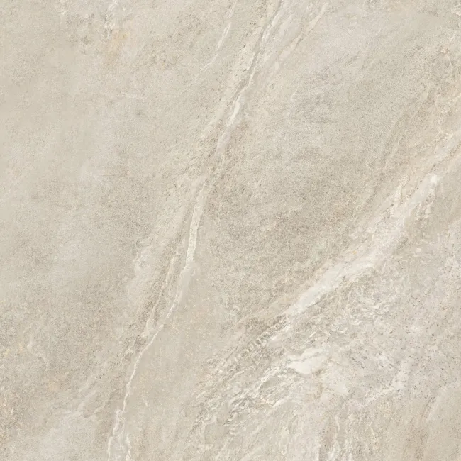 Strond Oat Beige Marble Effect Structured Matt Porcelain Tiles 100x100cm