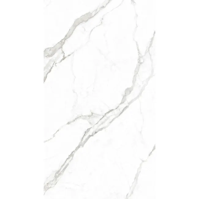 Lumier White Marble Effect Structured Matt Porcelain Slabs 180x100cm