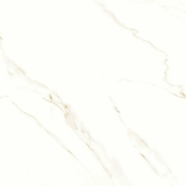 Carrara Gold Marble Effect Gloss Ceramic Tile 45x45cm
