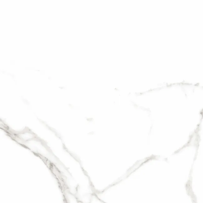 Carrara White Marble Effect Matt Ceramic Tile 45x45cm