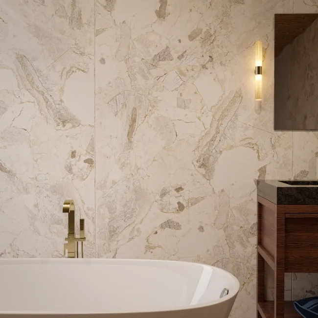 TrueTouch Limestone Terrazzo Effect Composite Wall Panels