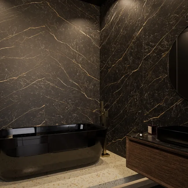 TrueTouch Marquina Marble Effect Composite Wall Panels
