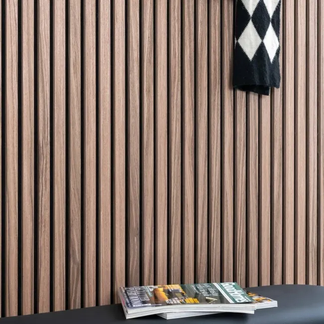 Trepanel® Autumn Brown Oak Acoustic Wood Wall Panels