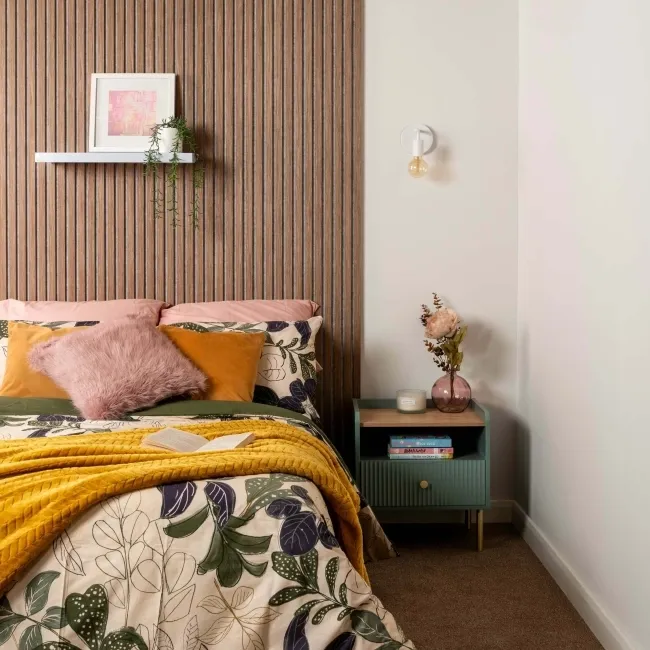 Trepanel® Smoked Oak on Grey Felt Acoustic Wood Wall Panels