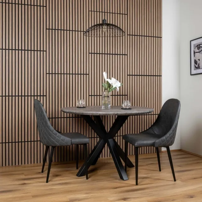 Trepanel® Smoked Oak Square Acoustic Wood Wall Panels