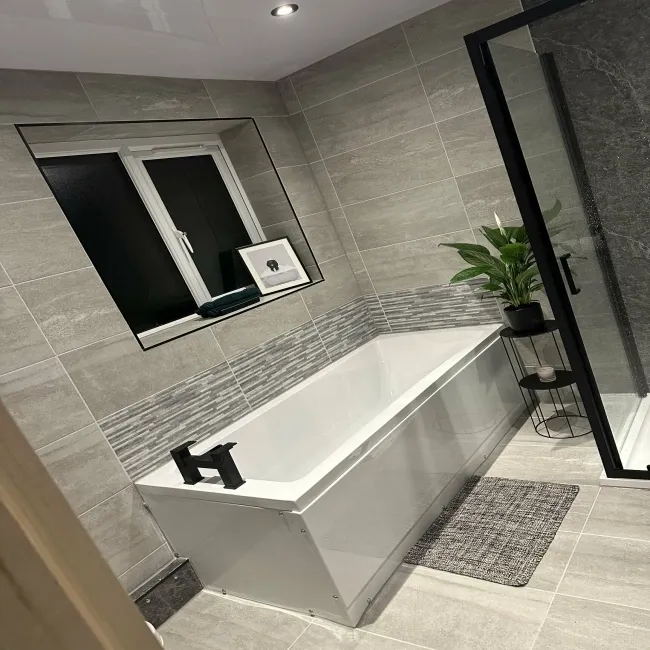 Cliff Grey Slate Effect Porcelain Tile 60x30cm