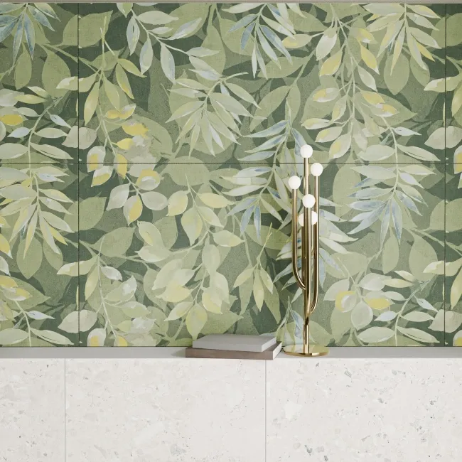 Ura White Terrazzo Effect Large Matt Porcelain Tile 120x60cm