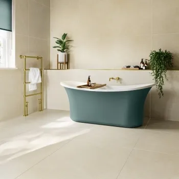 Blok White Limestone Effect Italian Large Matt Porcelain Tiles 80x80cm