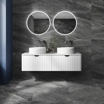 Alpen Graphite Slate Effect Matt Italian Porcelain Tile 60x60cm