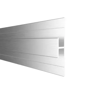 4.5mm TrueTouch Brushed Polished Silver H-Section Trim