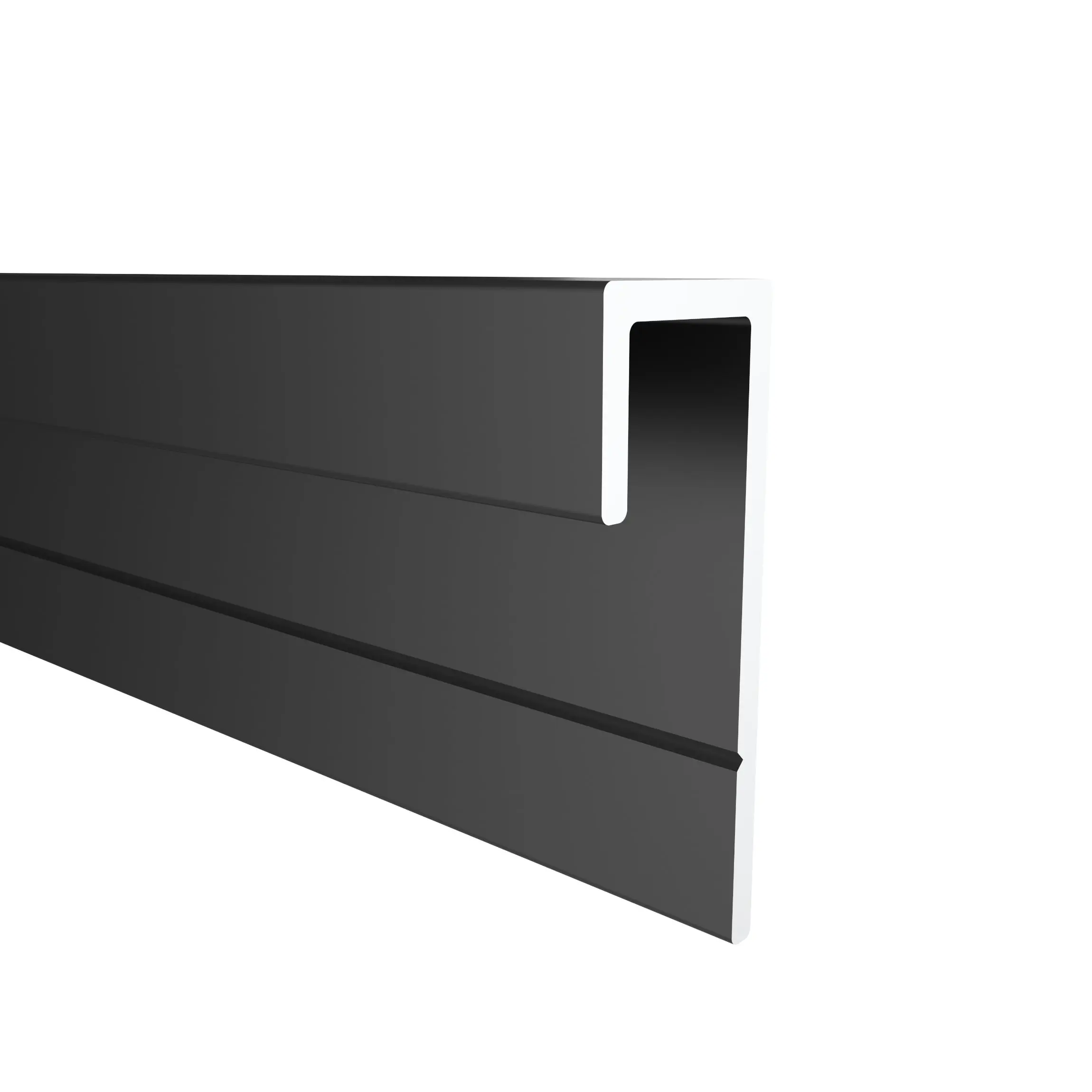 4.5mm TrueTouch Matt Black End Cap Trim