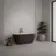 Linen White Travertine Effect Large Matt Porcelain Slab 275x100cm
