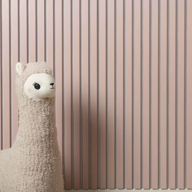 Trepanel Design® Pastel Pink on White Felt Acoustic Wall Panels
